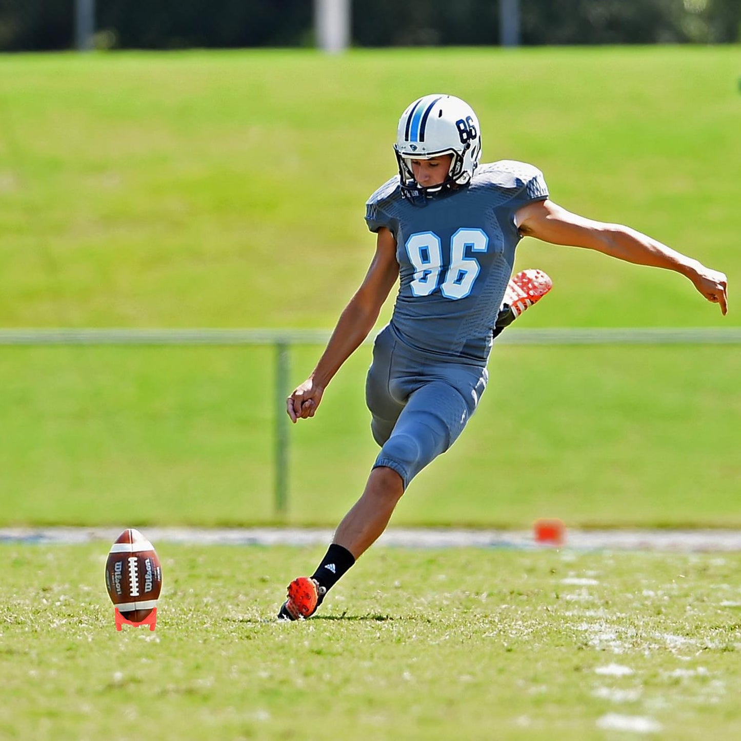 (3 Pack)  Orange 2 Inch Football Kicking Tee